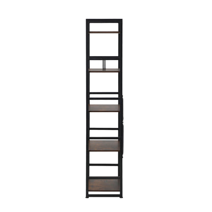 Oikiture Display Shelf 5-Tier Shelves Stand Rack 60CM-Bookshelf-PEROZ Accessories
