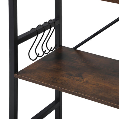 Oikiture Display Shelf 5-Tier Shelves Stand Rack 60CM-Bookshelf-PEROZ Accessories