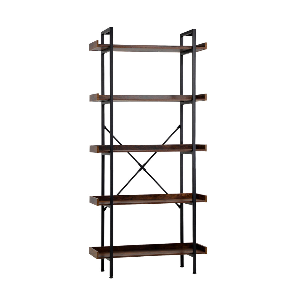 Oikiture Display Shelf 5-Tier Stand Rack 80CM-Bookshelf-PEROZ Accessories