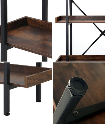 Oikiture Display Shelf 5-Tier Stand Rack 80CM-Bookshelf-PEROZ Accessories