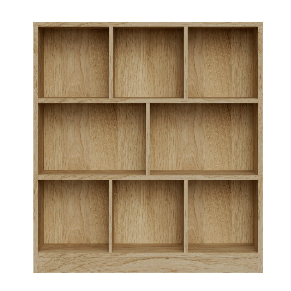 Oikiture Bookshelf Display Shelves Unit Storage Organizer Natural-Display Shelf-PEROZ Accessories
