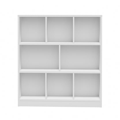 Oikiture Bookshelf Display Shelves Unit Storage Organizer White-Display Shelf-PEROZ Accessories