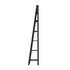Oikiture Corner Ladder Shelf 6-Tier Display Rack Black-Bookshelf-PEROZ Accessories