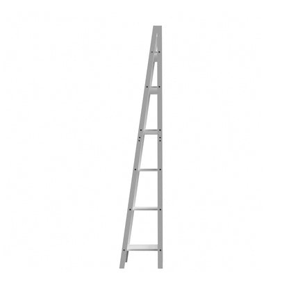 Oikiture Corner Ladder Shelf 6-Tier Display Rack White-Bookshelf-PEROZ Accessories