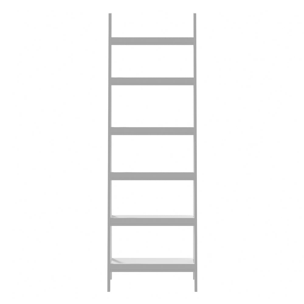 Oikiture Corner Ladder Shelf 6-Tier Display Rack White-Bookshelf-PEROZ Accessories