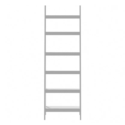 Oikiture Corner Ladder Shelf 6-Tier Display Rack White-Bookshelf-PEROZ Accessories