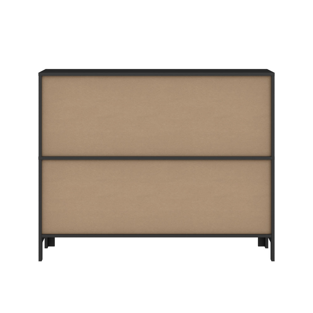 Oikiture Display Shelf Storage Stand Bookshelf Black-Bookshelf-PEROZ Accessories