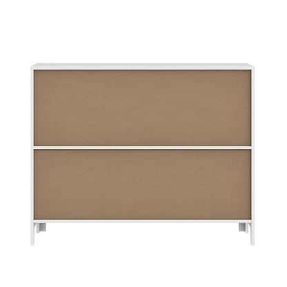 Oikiture Display Shelf Storage Stand Bookshelf White-Bookshelf-PEROZ Accessories