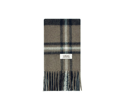 AUSTRALIAN SHEPHERD  100% Wool Check Scarf Snovia