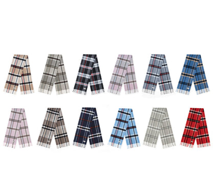 AUSTRALIAN SHEPHERD  100% Wool Check Scarf Solara