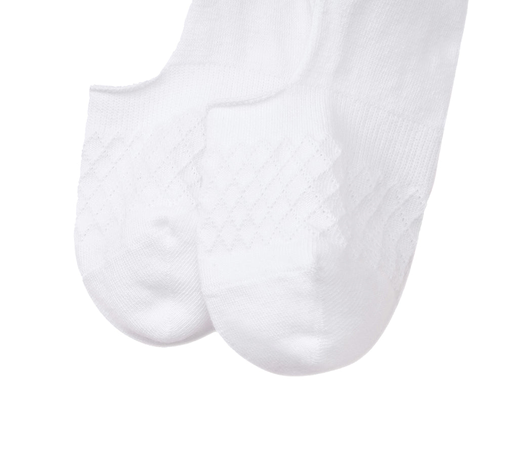 EVERAU  Cotton Ankle Shallow Mouth Breea Socks One Pair