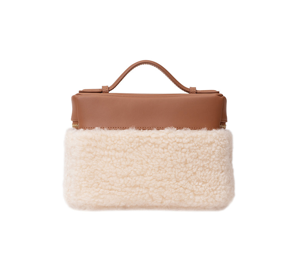 EVERAU  Boxy Fluffy Handbag Misu