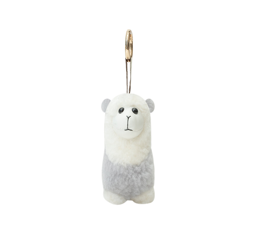 AUSTRALIAN SHEPHERD  UGG Keychain Fluffy Alpaca MooMoo