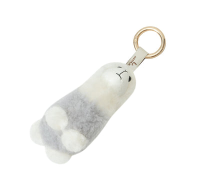 AUSTRALIAN SHEPHERD  UGG Keychain Fluffy Alpaca MooMoo