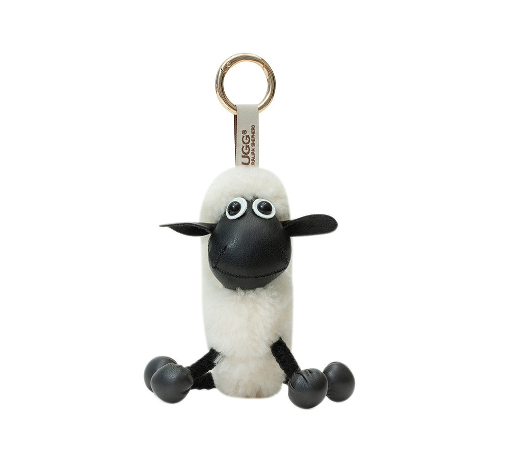 AUSTRALIAN SHEPHERD  UGG Wool Sheep Plush Keychain Woola Purse