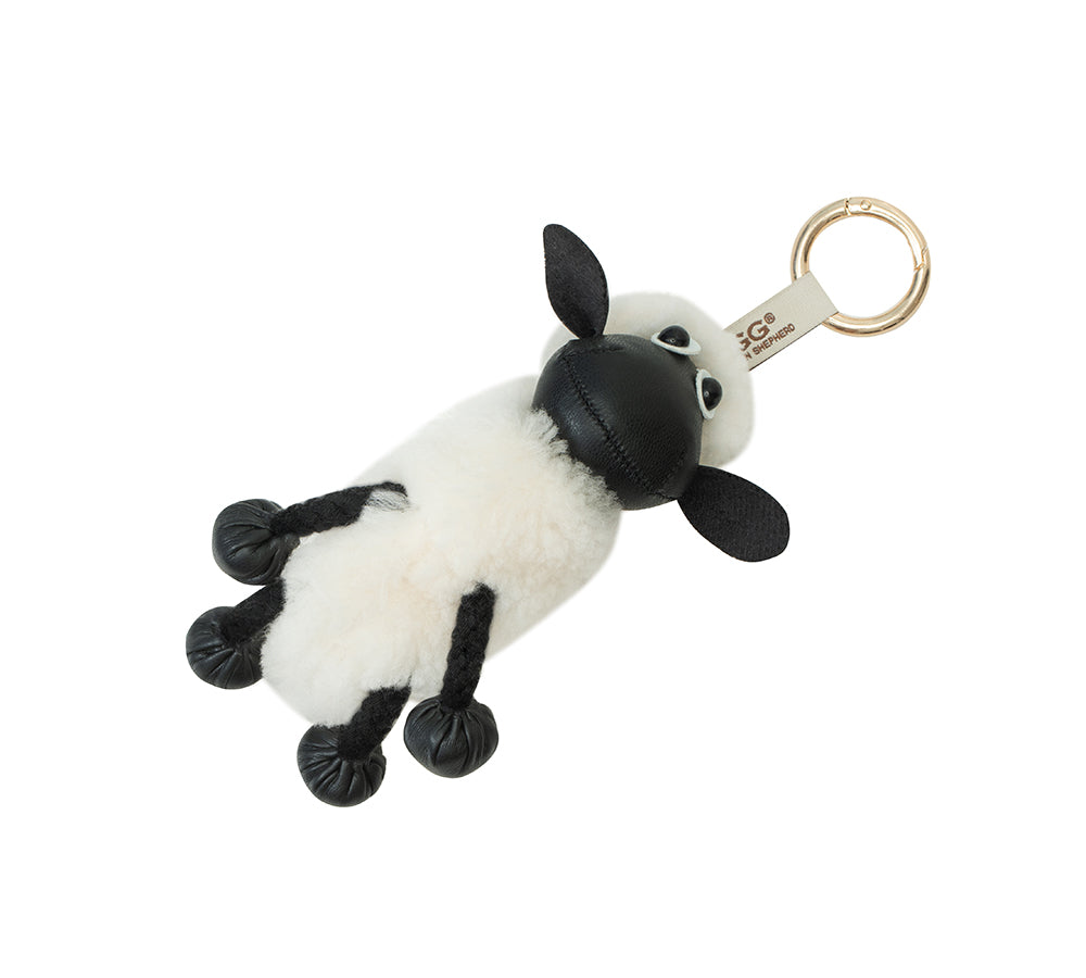 AUSTRALIAN SHEPHERD  UGG Wool Sheep Plush Keychain Woola Purse