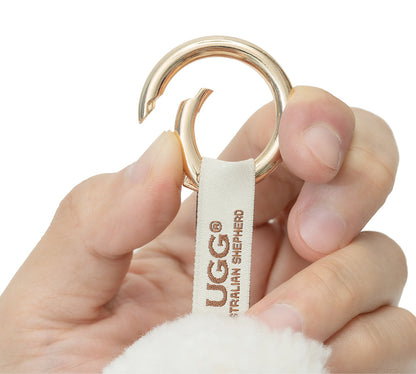 AUSTRALIAN SHEPHERD  UGG Wool Sheep Plush Keychain Woola Purse