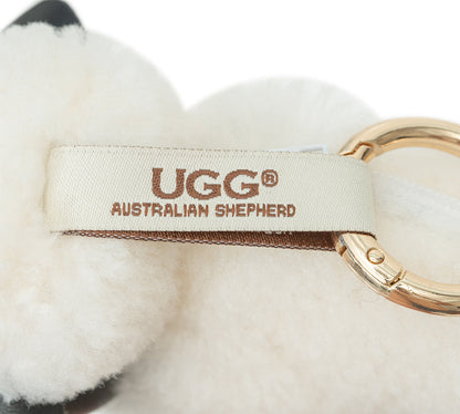 AUSTRALIAN SHEPHERD  UGG Wool Sheep Plush Keychain Woola Purse