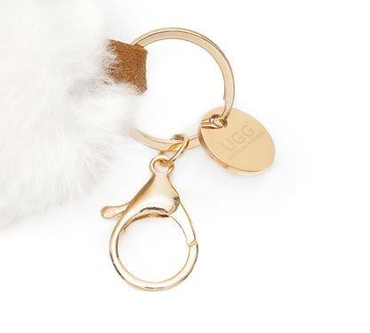 AUSTRALIAN SHEPHERD UGG Boot Fluffy Sheepskin Wool Keyring Boris-keyring-PEROZ Accessories