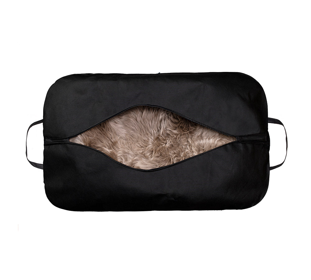 EVERAU  Australian Lambskin Single Color Long Rugs 105cm