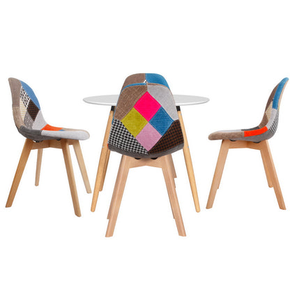 1 Artiss Dining Table and 4 Chairs Set DSW White-Furniture &gt; Dining &gt; Dining Set-PEROZ Accessories