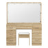 Oikiture Dressing Table Large LED Mirror Natural-Dressing Table-PEROZ Accessories