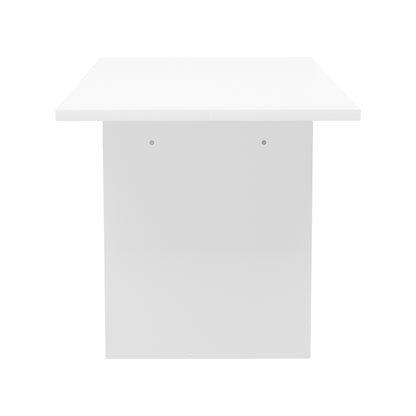 Oikiture 180cm Dining Table Rectangular Timber White-Dining Table-PEROZ Accessories