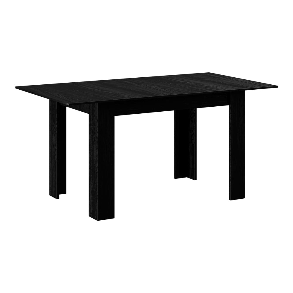Oikiture 160cm Extendable Dining Table Cafe Table Black-Dining Table-PEROZ Accessories