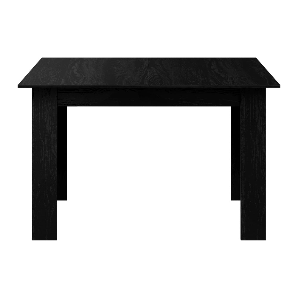 Oikiture 160cm Extendable Dining Table Cafe Table Black-Dining Table-PEROZ Accessories