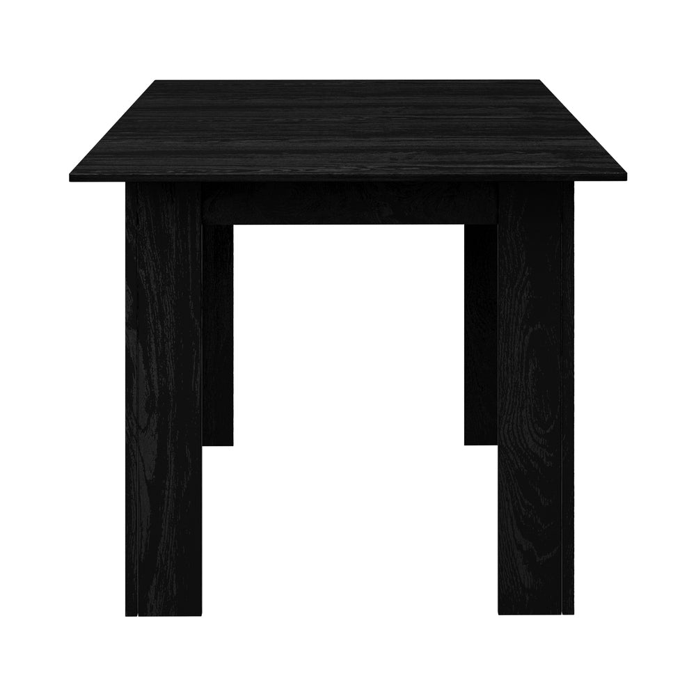 Oikiture 160cm Extendable Dining Table Cafe Table Black-Dining Table-PEROZ Accessories