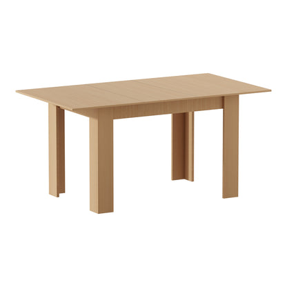 Oikiture 160cm Extendable Dining Table Cafe Table Wooden-Dining Table-PEROZ Accessories