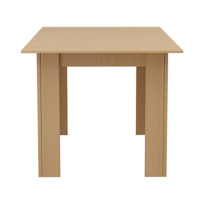Oikiture 160cm Extendable Dining Table Cafe Table Wooden-Dining Table-PEROZ Accessories
