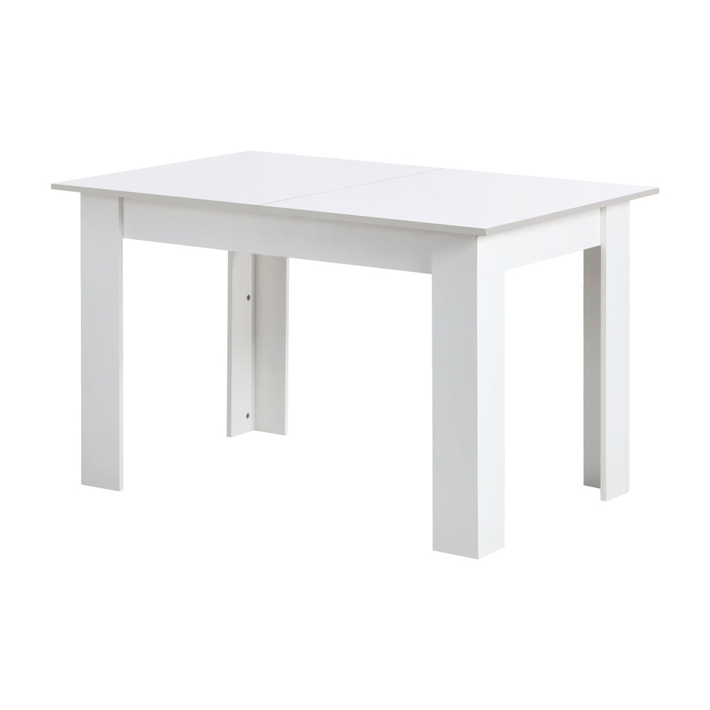 Oikiture 160cm Extendable Dining Table Cafe Table White-Dining Table-PEROZ Accessories