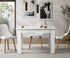 Oikiture 160cm Extendable Dining Table Cafe Table White-Dining Table-PEROZ Accessories