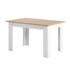 Oikiture 160cm Extendable Dining Table Kitchen Restaurant Cafe Table WoodenWhite-Dining Table-PEROZ Accessories