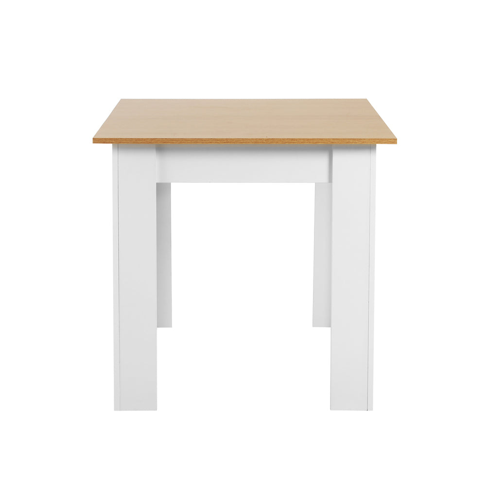 Oikiture 160cm Extendable Dining Table Kitchen Restaurant Cafe Table WoodenWhite-Dining Table-PEROZ Accessories