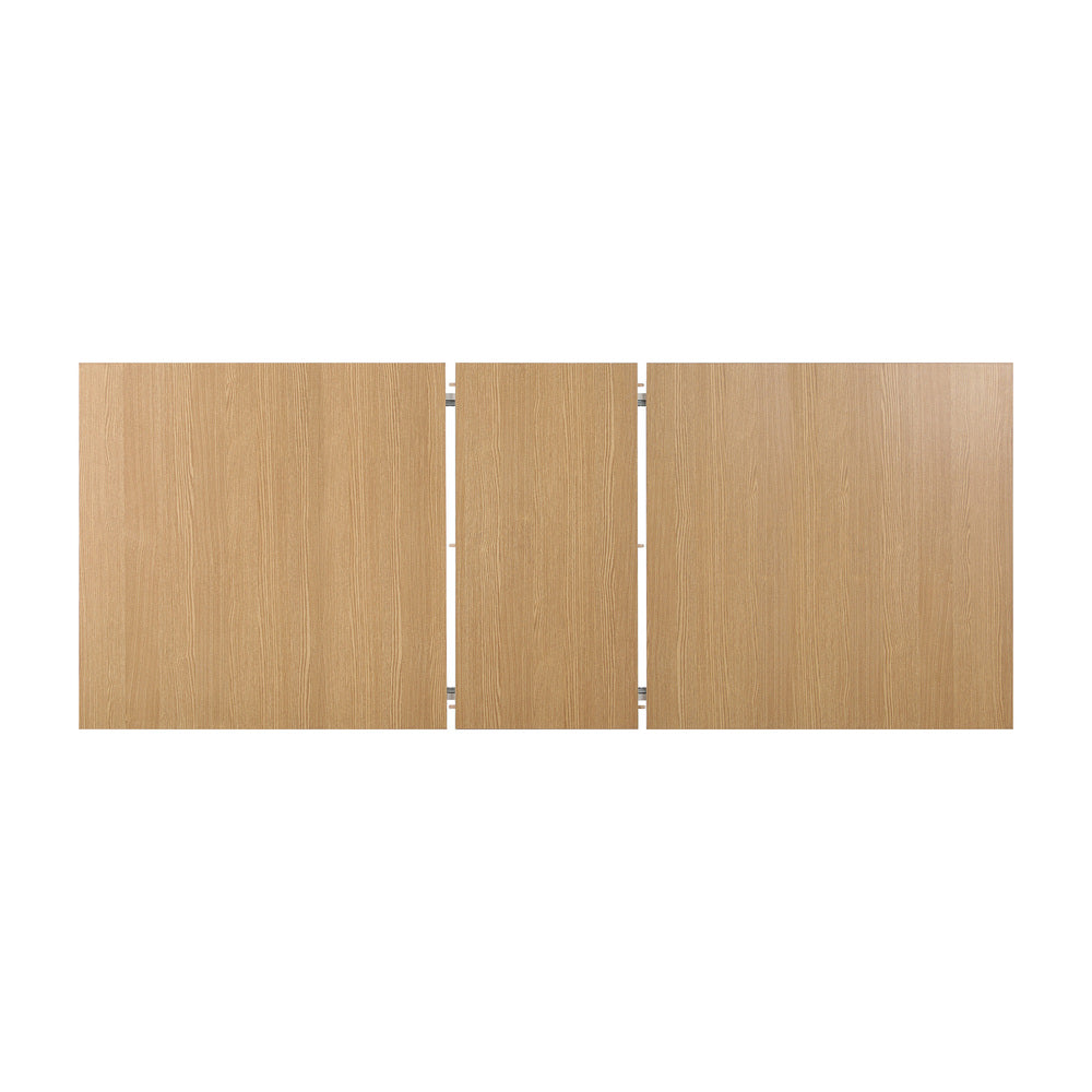 Oikiture 200cm Extendable Dining Table Cafe Table Natural-Dining Table-PEROZ Accessories