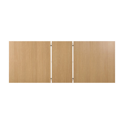 Oikiture 200cm Extendable Dining Table Cafe Table Natural-Dining Table-PEROZ Accessories