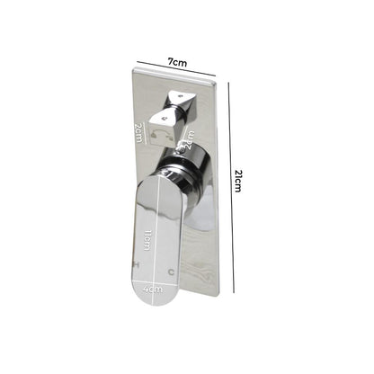 Shower Mixer Hot Cold Tap Basin Vanity Sink Brass Bath Wall Mount Chrome-Shower Heads-PEROZ Accessories
