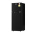 Devanti 122L Two Door Bar Fridge Mini Fridge with Freezer Black-Appliances > Fridges & Freezers > Fridges-PEROZ Accessories