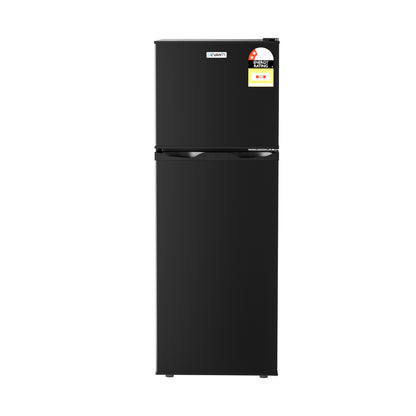 Devanti 122L Two Door Bar Fridge Mini Fridge with Freezer Black-Appliances &gt; Fridges &amp; Freezers &gt; Fridges-PEROZ Accessories