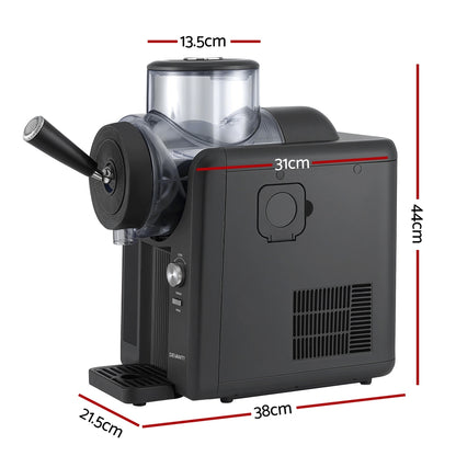 Devanti 2L Slushie Machine Ice Cream Maker Frozen Smoothies Milkshakes Black-Appliances &gt; Kitchen Appliances &gt; Ice Makers-PEROZ Accessories