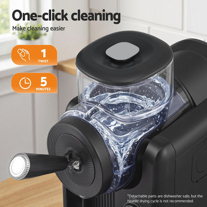 Devanti 2L Slushie Machine Ice Cream Maker Frozen Smoothies Milkshakes Black-Appliances &gt; Kitchen Appliances &gt; Ice Makers-PEROZ Accessories