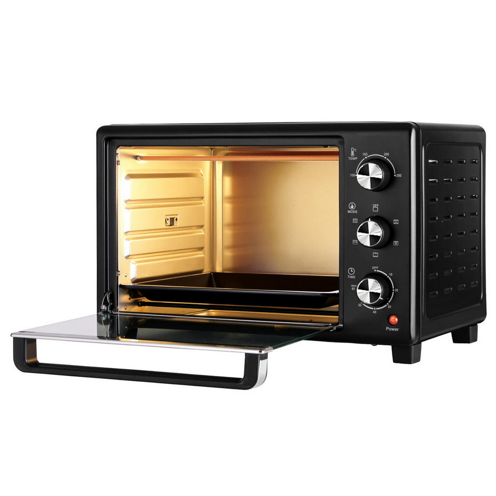 Devanti 30L Convection Oven Electric Fryer Ovens 1600W-Appliances &gt; Kitchen Appliances &gt; Ovens-PEROZ Accessories