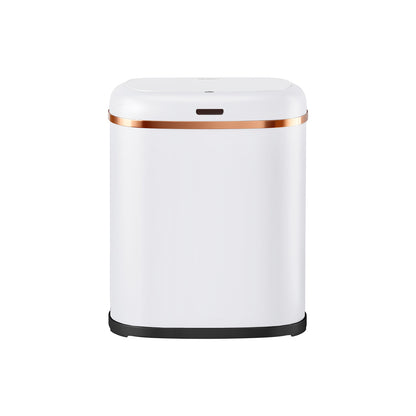 Devanti 38L Motion Sensor Bin Rubbish Automatic White-Home &amp; Garden > Kitchen Bins > Automatic Bins-PEROZ Accessories