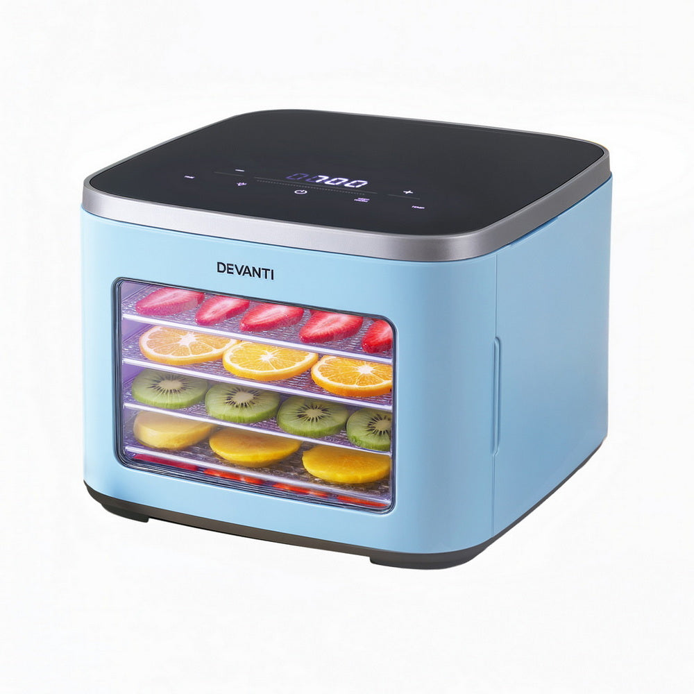 Devanti 5 Trays Food Dehydrator Mini Fruit Dryer 500W-Appliances &gt; Kitchen Appliances &gt; Food Dehydrators-PEROZ Accessories