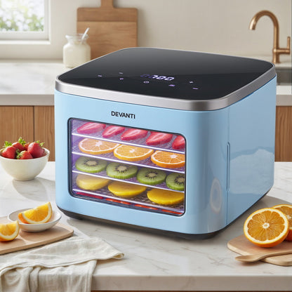 Devanti 5 Trays Food Dehydrator Mini Fruit Dryer 500W-Appliances &gt; Kitchen Appliances &gt; Food Dehydrators-PEROZ Accessories