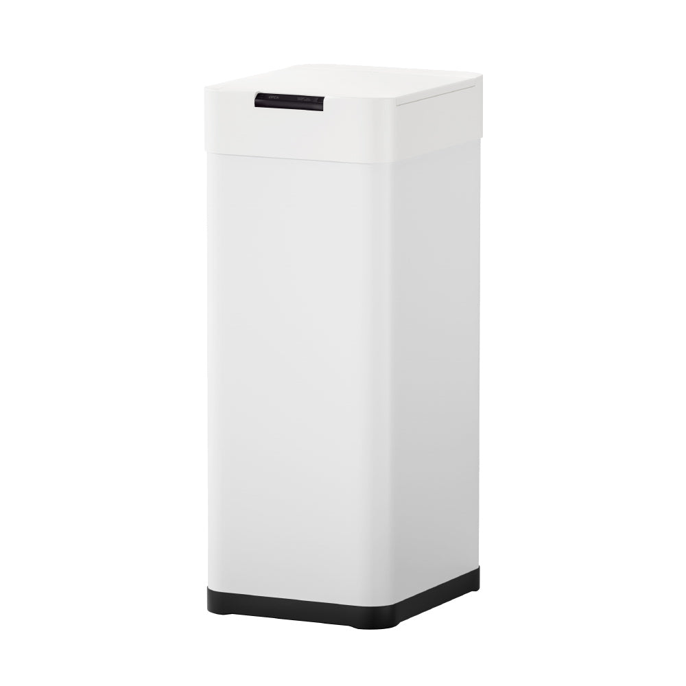Devanti 50L Sensor Bin Motion Rubbish Bins Kitchen Automatic Trash Can White-Home &amp; Garden > Kitchen Bins > Automatic Bins-PEROZ Accessories