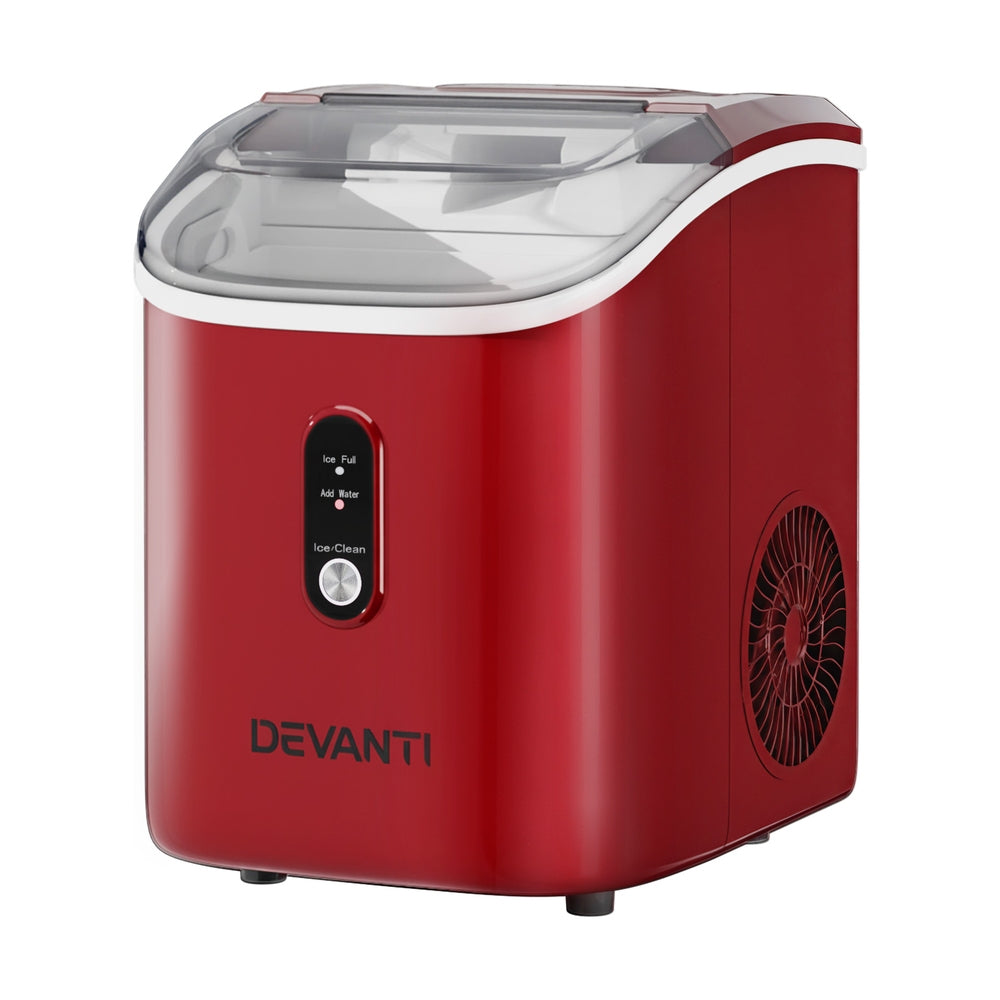 Devanti Ice Maker Machine 15kg Nugget Chewable Ice Cube-Appliances &gt; Kitchen Appliances &gt; Ice Makers-PEROZ Accessories