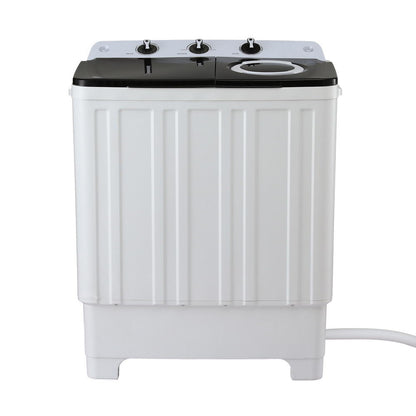 Devanti Portable Washing Machine Twin Tub 7KG White-Appliances > Washers, Dryers &amp; Irons > Washing Machines-PEROZ Accessories